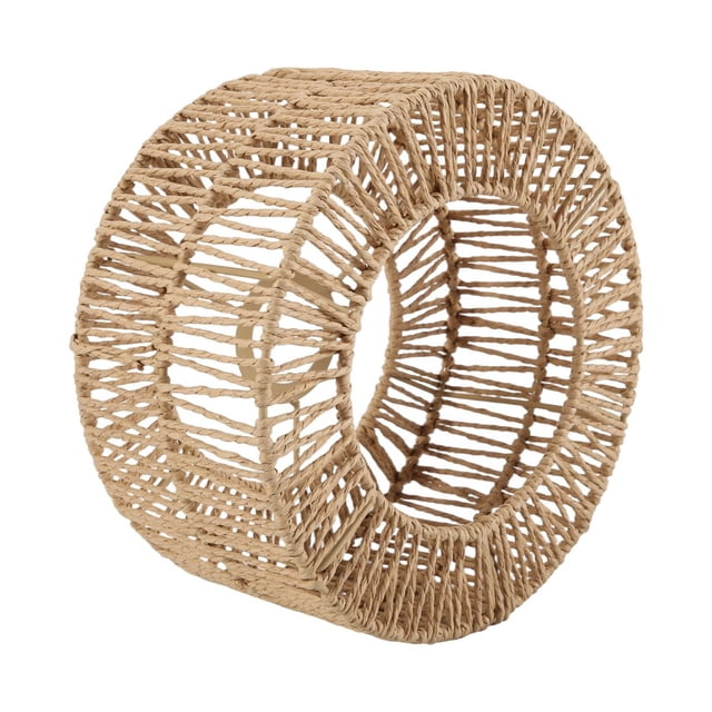 Pantalla de Cuerda Papel para Lámpara Techo, Araña Estilo Bohemio, Protector Bombilla Restaurante, Cafetería, Sala Estar, 22 X 11 cm