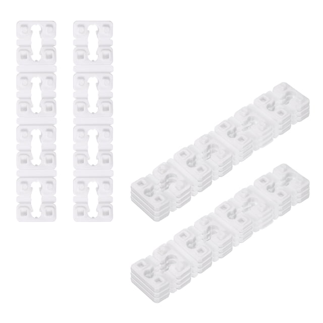Uxcell 20Pcs Espaciador de Interruptor y Receptáculo, Hoja de Salida de Enchufe Eléctrico de 5.5mm de Grosor para Caja Eléctrica, Rojo, Blanco 40