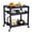 Black, variant on NUUK Heavy Duty Grill Cart 30"x24", Outdoor Pizza Oven Table with Stainless Steel Top, 3-Tier BBQ Prep Table with Sliding Drawer, Outdoor Kitchen Serving Cart for Grilling, Patio