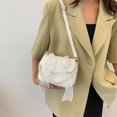 thumbnail image 2 of Bolso de mujer PU Satchel Bolsos Pearl Square Mujer Clutch Crossbody Bag (Blanco), 2 of 5