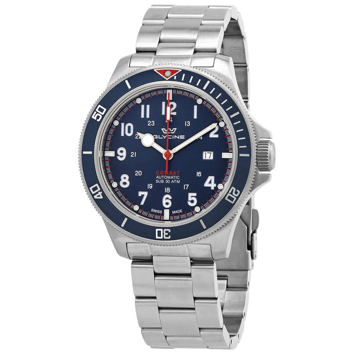 Glycine Combat Sub Automatic Blue Dial Men's Watch GL0254