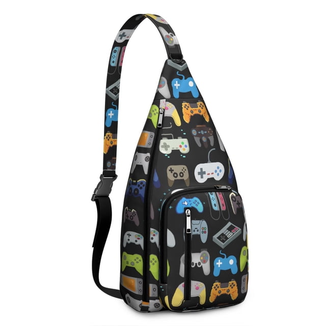 Sac à Dos Cyberpunk Gamer - Design Rétro Console avec Motif Graffiti Coloré, Sac à Bandoulière Anti-Vol pour Voyage & École