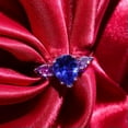 thumbnail image 5 of EOEMY 925 Sterling Silver Sz 6-10 Open Ring Double Crystal Ring Women Jewelry Gift-8, 5 of 5