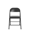 thumbnail image 4 of COSCO SmartFold® Vinyl Folding Chair, 4-Pack, Black, 4 of 8