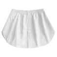 thumbnail image 3 of Womens Pleated Mini Skirt Shirt Extension - High Waist A-Line Design - Polyester Spandex Blend - M-XXL Sizes - Casual Party Wear, 3 of 7