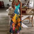 thumbnail image 3 of Bees Collect Honey Sleeveless Dress Women's Luxury Party Dress Birthday Dresses for Women, 3 of 7