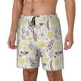 thumbnail image 2 of Fotbe Lavender Flowers Men’s Swim Trunks Quick Dry Swim Shorts Board Shorts with Mesh Lining-Large, 2 of 9