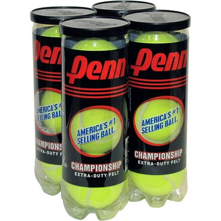 Penn Championship Extra Duty Tennis Balls, 4-Can