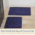thumbnail image 2 of ComfiTime 2 Piece Bathroom Rugs Set – Luxury Chenille Shaggy Bath Rugs, Extra Soft & Thick, Absorbent Water, Non-Slip, Machine Washable, Bath Mats for Bath Floor,Tub and Shower, 20*24 & 24*44, 2 of 9