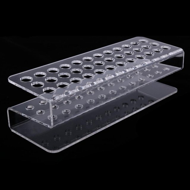 Estuche Transparente para Maquillaje Organizador Cosmético para Almacenamiento 36 Barras de Labios Estuche con Soporte de Exhibición Macarena Soporte para lápiz labial