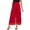 A-Wine1202, variant on XIAONU Women's Chiffon Wide Leg Culottes Elastic Waist High Waist Cropped Pants Lightweight Elegant Office Casual Pants