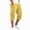 #284Yellow, variant on Men's Cotton Below Knee Cargo Shorts Relaxed Fit Multi-Pocket Capri Pants Summer Casual Outdoor Shorts
