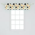 thumbnail image 2 of Ambesonne Leaves Window Valance, Hand-Drawn Silhouettes of Tropical Foliage Botany Ecology Themes with Modern Design, Curtain Valance for Kitchen Bedroom Decor with Rod Pocket, 54" X 12", Multicolor, 2 of 3