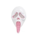 thumbnail image 5 of Pink Ghost Face Halloween Costume, Sparkling Hooded Dress with Mask, Jagged Sleeves Cosplay Outfit Set for Theme Party, 2-Piece, 5 of 6