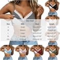 thumbnail image 3 of MYAOYINo Boundaries Women's Built-In Bra Tank Top V-Neck Lace Top, 3 of 7