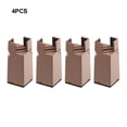 thumbnail image 4 of Bearachild 4x muebles con patas de silla resistentes y antideslizantes que protegen los pisos y garantizan una larga duración Decoración del hogar Marrón, 4 of 6