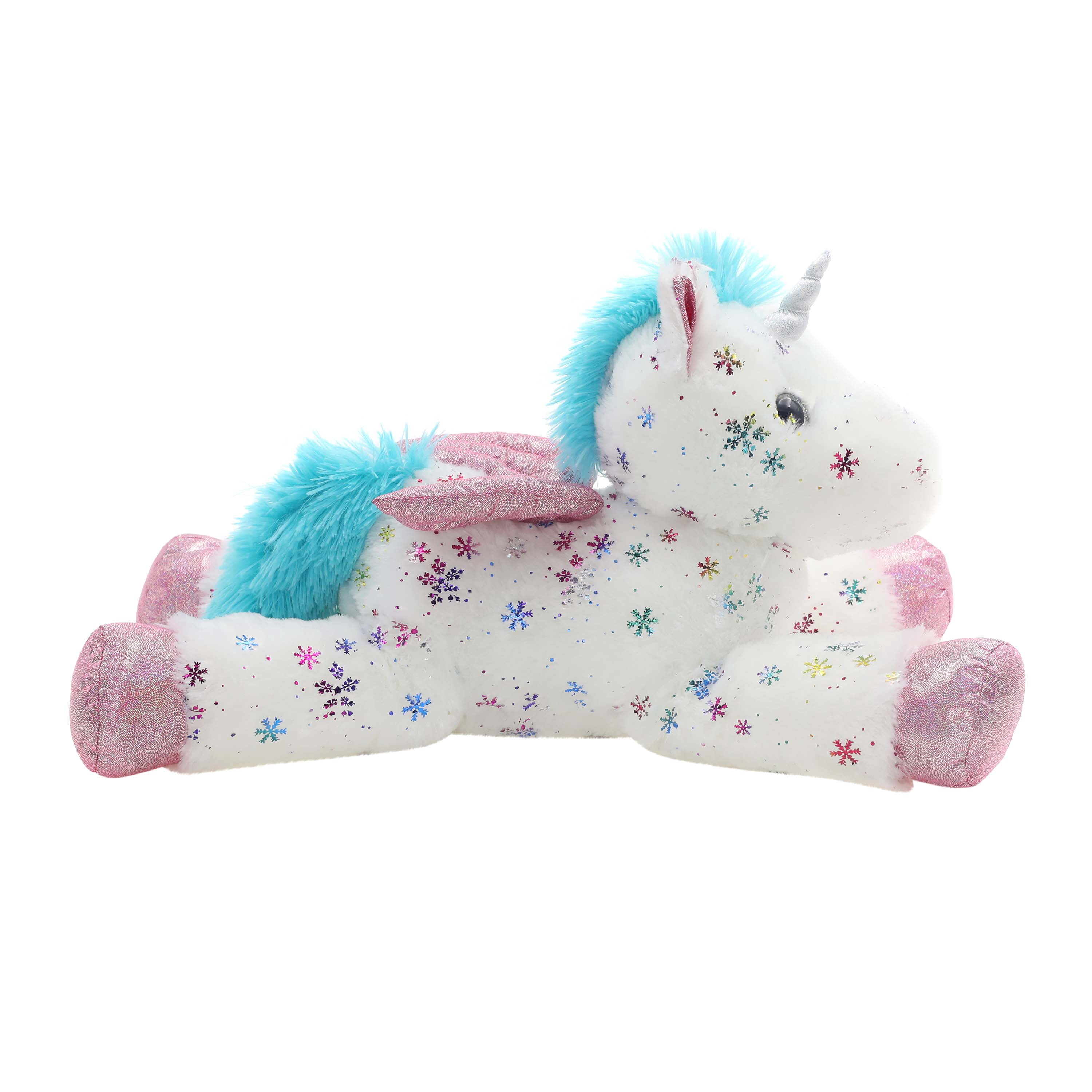 Floppy Snowflake Pegasus Christmas Plush, White, 10", by Holiday Time