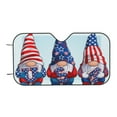 thumbnail image 7 of Fotbe Cute Gnomes in USA1 Car Windshield Sunshade | Sun Visor Protector Front Window Shade, Keeps Out UV Rays, Keeps Your Vehicle Cool-Small, 7 of 7