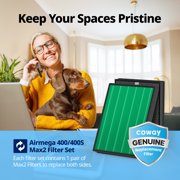 Coway Airmega 400/400S Air Purifier Genuine Replacement Filter Set, HEPA and Active Carbon Filter, 1-Year Supply