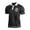 Black, variant on Yiaimeir Men's Three Button Printed Lapel Short Sleeve T-Shirt Top Streetwear,Size M-3XL
