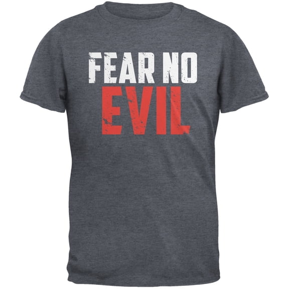 Fear No Evil Dark Heather Adult T-Shirt - 2X-Large