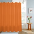 thumbnail image 4 of Burnt Orange Shower Curtains for Bathroom, Farmhouse Solid Orange Color Modern Art Waterproof Fabric Shower Curtain, Decorative Bathroom Curtain for Bathtub, 36"x72" , No Hooks Included, 4 of 9