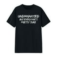 thumbnail image 4 of XIAOCHA Unisex Letter Print T Shirt Crew Neck Short Sleeve Daily Casual Tops, 4 of 4