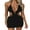 Black, variant on Lamuusaa Womenacute;s Halter BodyconDress, Sleeveless Tie Backless Hollow Out Knit Beach Dress