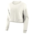 thumbnail image 2 of Women's Fanatics Cream San Francisco Giants Studio Cropped Pullover Sweatshirt, 2 of 5