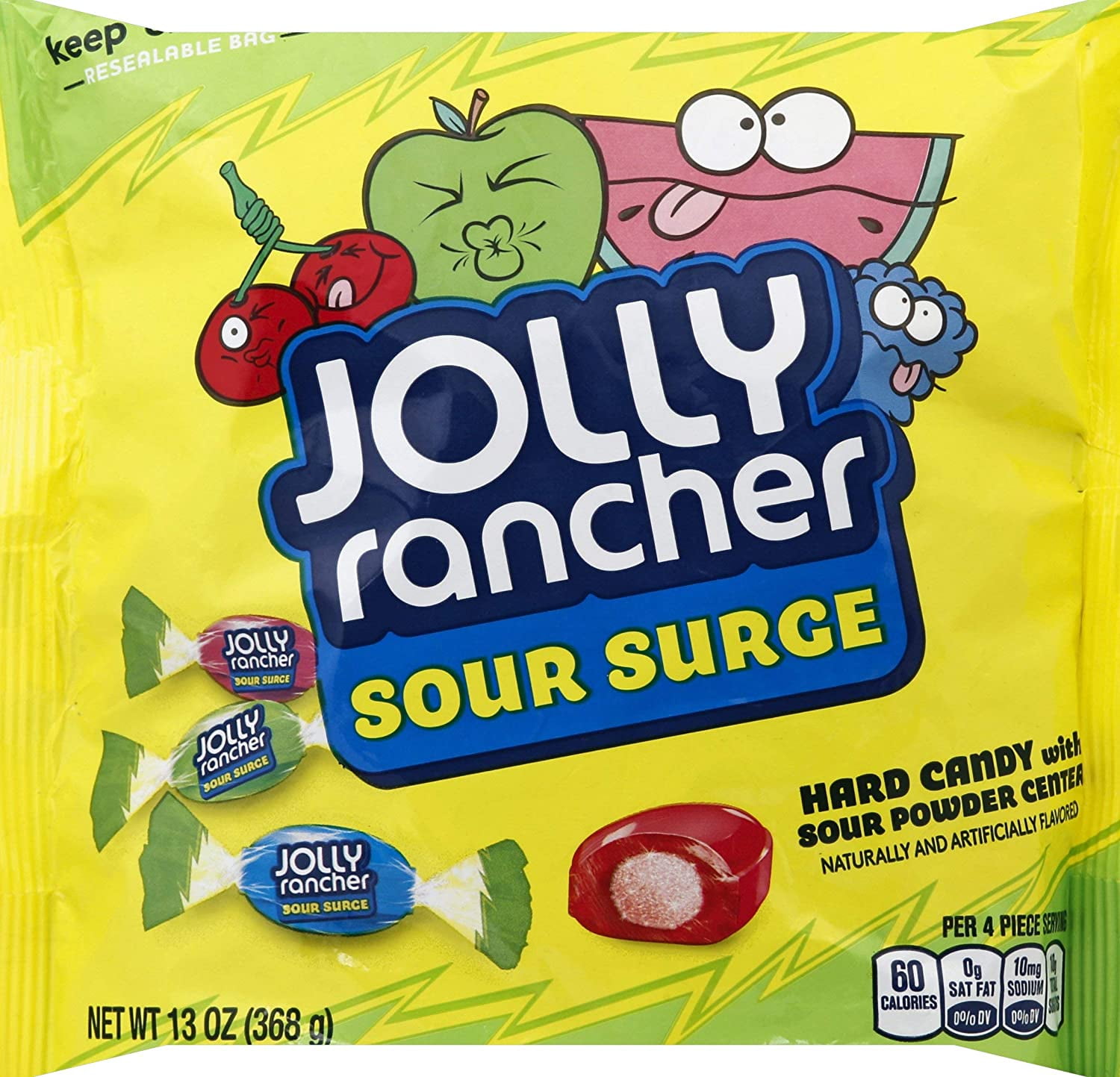 Hersheys Green Apple Jolly Rancher 12 Scented Plush Candy Pillow.