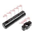 thumbnail image 5 of Phyun Universal Handlebar 25mm Motorcycle Headlight Pipe expand Bracket fog light Holder Tube Clamp, 5 of 5