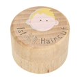 thumbnail image 1 of Wooden Baby Keepsake For First Hair And Tooth Memory Holder Desktop Display Ornament, 1 of 7