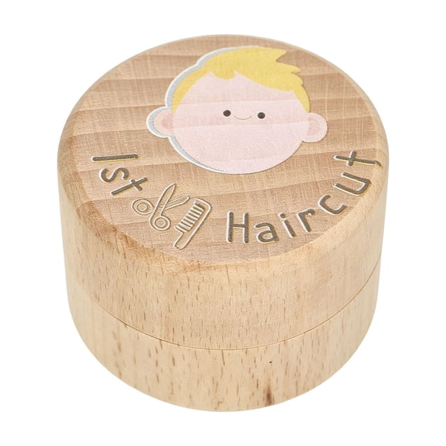 Wooden Baby Keepsake For First Hair And Tooth Memory Holder Desktop Display Ornament