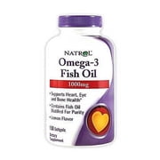 Natrol Omega-3 Fish Oil Softgels, Lemon, 150 Ct
