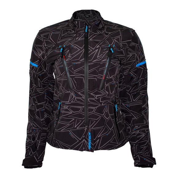 Chamarra Moto Mujer Protecciones Impermeable Talla 36 Azul