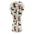 thumbnail image 2 of Yuyamidu Xmas Dachshund Golf Head Covers Waterproof PU Leather Golf Headcovers for Hybrid 3 Wood 5 Wood Driver, Christmas Decor, 2 of 8