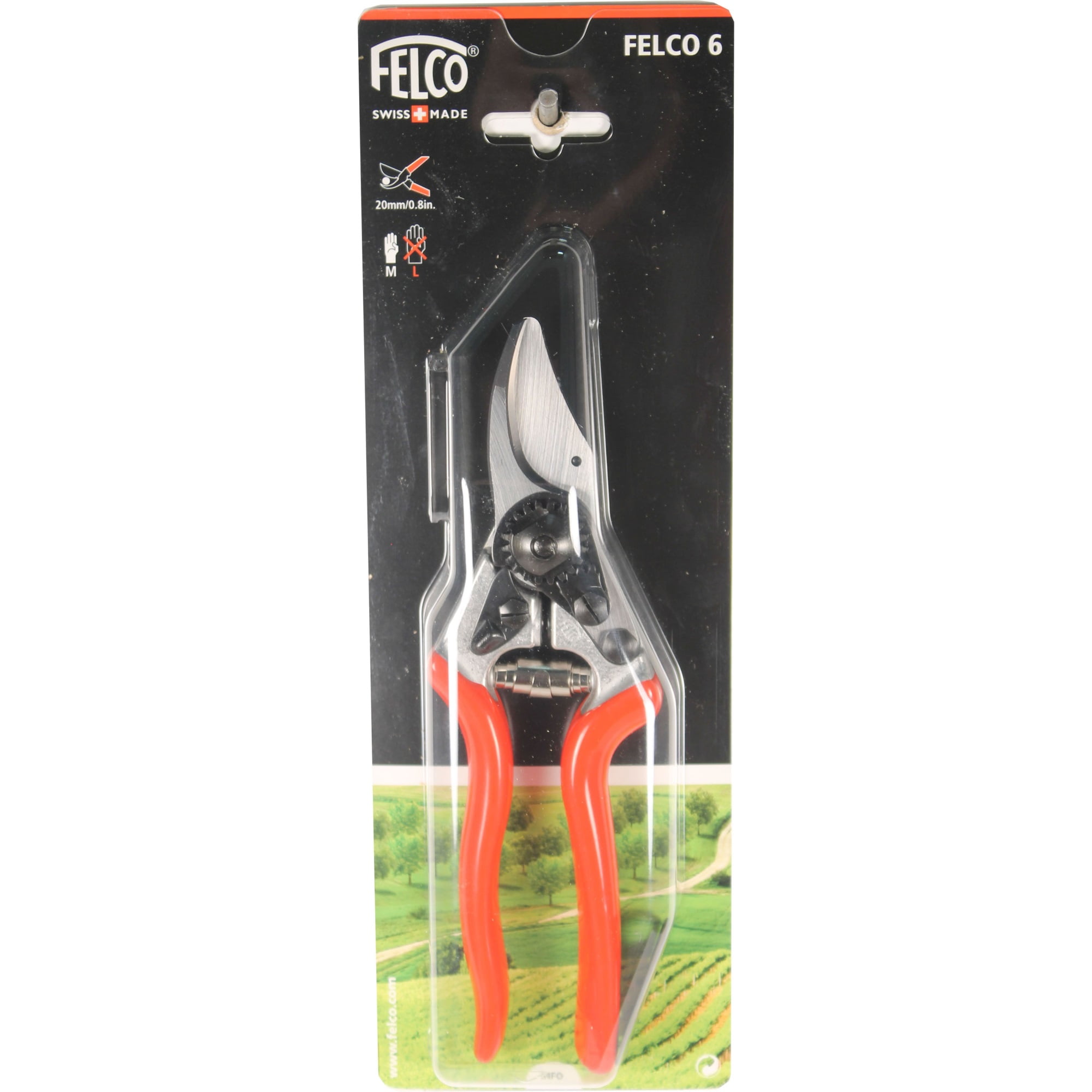Felco F6 Pruner For Small Hands, 71/4" Length