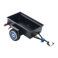 thumbnail image 3 of Fiocias RC Crawler Trailer Metal Utility Trailer Hitch Mount Remote Control Car Accessory Easy to Install Model Car Modification Suitable for Model Cars Hauling Exhibition Black, 3 of 8