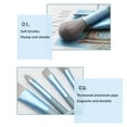 thumbnail image 4 of Kokovifyves 8PCS Mini Makeup Brushes Kit Set 8pcs Foundation Powder Concealers Eye Shadows Blush Portable Cosmetic Brushes with Storage Bag, 4 of 6