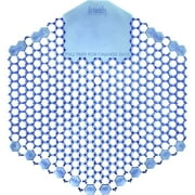 Fresh Products Wave 3D Urinal Screen - Lasts upto 30 Days - Splash Resistant, Odor Neutralizer - 10 / Pack - Blue | Bundle of 5 Packs
