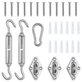 thumbnail image 1 of Yescom Triangle Sun Shade Sail Hardware Kit 5" 304 Anti-Rust Stainless Steel M6 Accessory 40pcs for Outdoor Canopy, 1 of 11