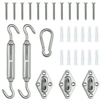 Yescom Triangle Sun Shade Sail Hardware Kit 5" 304 Anti-Rust Stainless Steel M6 Accessory 40pcs for Outdoor Canopy