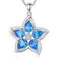 thumbnail image 6 of THOYAS Flower Necklace Sterling Silver Flower Jewelry with Crystal Jewelry Gift for Women, 6 of 7