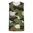 thumbnail image 4 of Dovford Mens Sleeveless Tank Tops Workout Gym Shirts Camouflage Print Vintage Style T-Shirt, 4 of 4