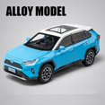 thumbnail image 1 of New 1:24 RAV4 SUV Alloy Car Model Diecasts Metal Toy Off-road Vehicles Car Model High Simulation Sound and Light Childrens Gifts, 1 of 6