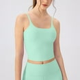 thumbnail image 2 of HAiming Cami Tank Top for Womens Spaghetti Strap Built-in-Bra Yoga Sports Workout Athletic Gym Tops, 2 of 4