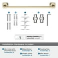 thumbnail image 5 of Amerock Stature Golden Champagne 18 inch (457mm) Towel Bar, 5 of 8