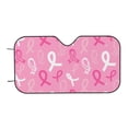 thumbnail image 4 of Uemuo Breast Cancer Awareness (3) Pattern Accordion Car Windshield Sun Shade, Foldable Reflective Sun Visor for Car, Reflector Windshield Sunshade-Medium, 4 of 7