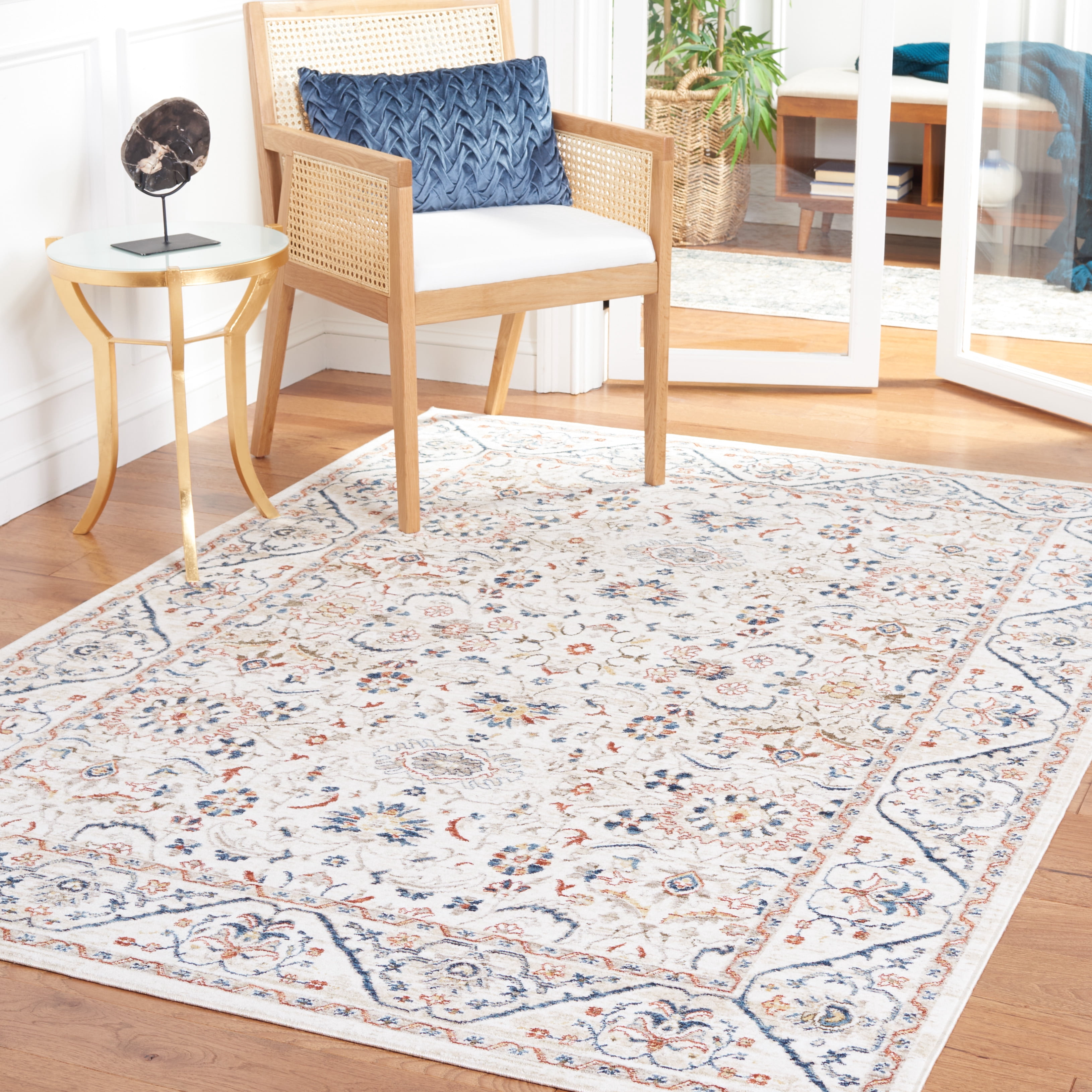 SAFAVIEH Olympia Collection OPA210A Ivory / Navy Rug