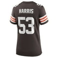 thumbnail image 3 of Women's Nike Nick Harris Brown Cleveland Browns Game Jersey, 3 of 4